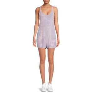 NWT Grayson Social Sleepwear Purple Tie Dye Romper Size 1X